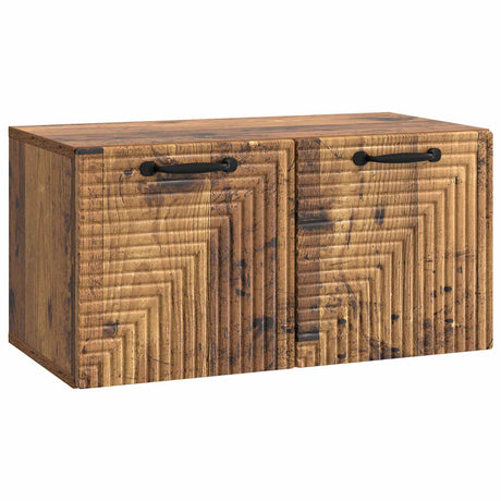 Vidaxl wandbeugel tv-kast oud hout 59,5 x 31 x 30 cm bewerkt hout