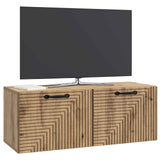 Vidaxl wandbeugel tv-kast 78,5 x 31 x 30 cm artisanaal eiken