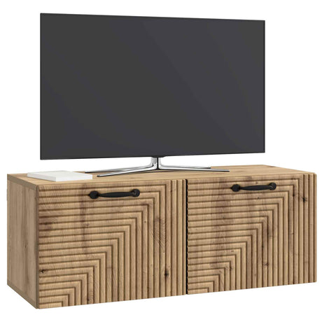 Vidaxl wandbeugel tv-kast 78,5 x 31 x 30 cm artisanaal eiken
