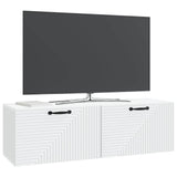 Vidaxl wandbeugel tv-kast wit 98 x 31 x 30 cm bewerkt hout