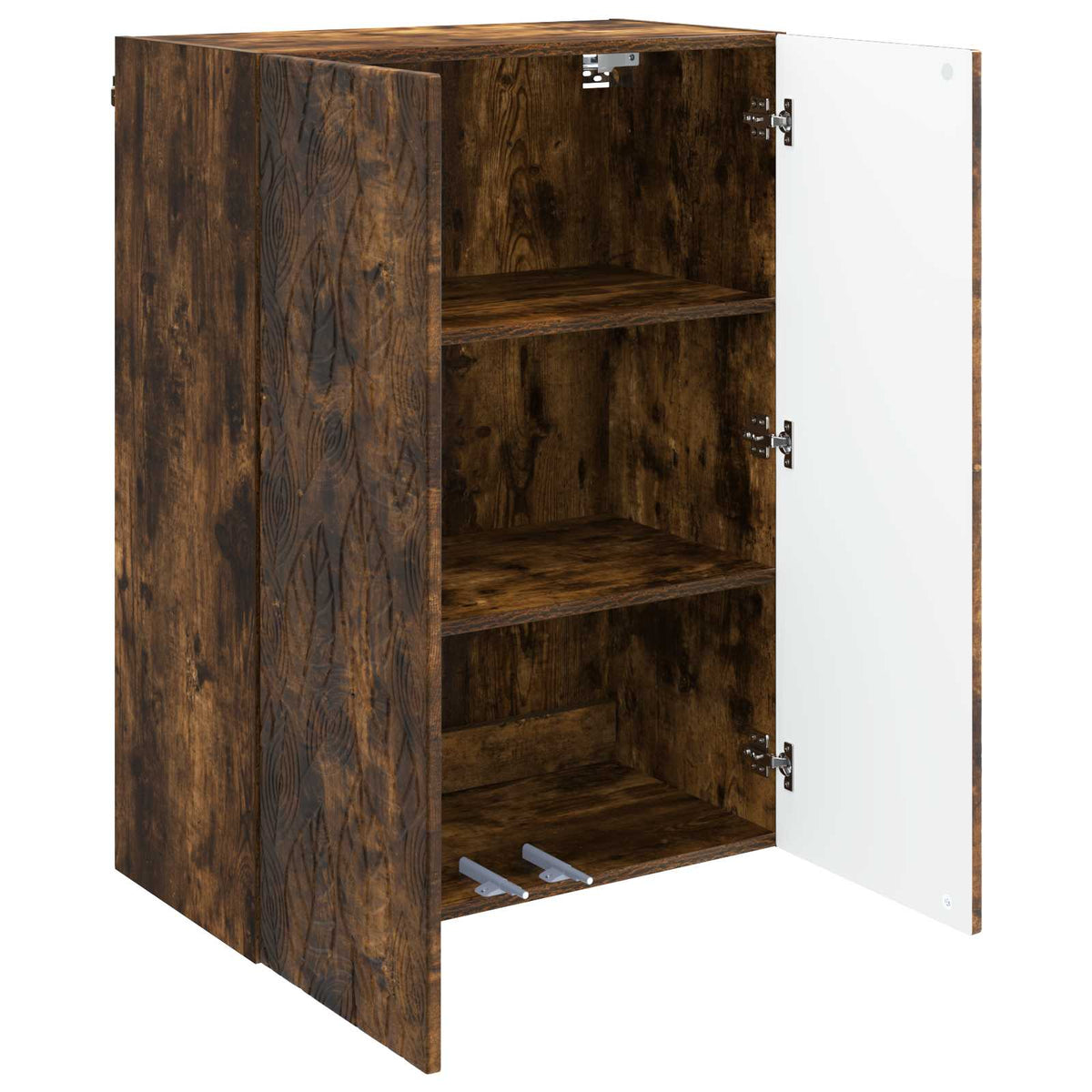 Vidaxl wandkast 66 x 34,5 x 90 cm bewerkt hout gerookt eiken