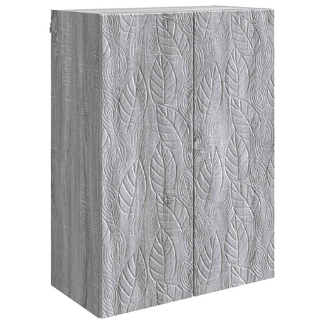 Vidaxl wandkast 66 x 34,5 x 90 cm bewerkt hout grijs sonoma