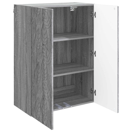 Vidaxl wandkast 66 x 34,5 x 90 cm bewerkt hout grijs sonoma