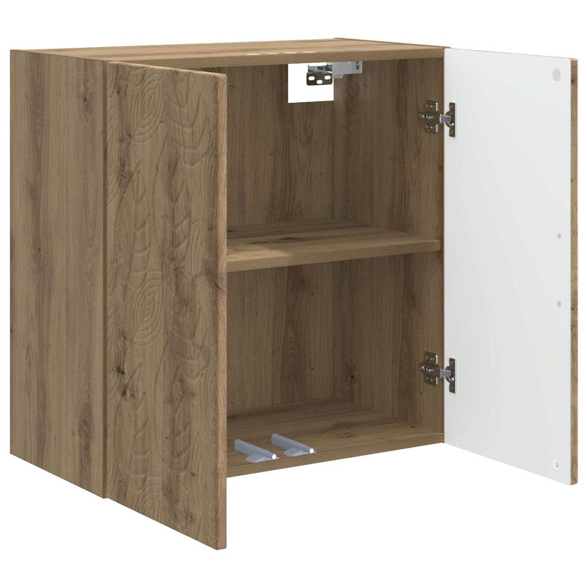 Vidaxl wandkast 59 x 31 x 60 cm bewerkt hout artisanaal eiken