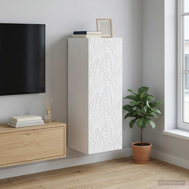 Vidaxl wandkast wit 33 x 34,5 x 90 cm bewerkt hout