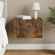 Vidaxl wandmontage zijtafel gerookt eiken 34,5 x 33 x 20 cm