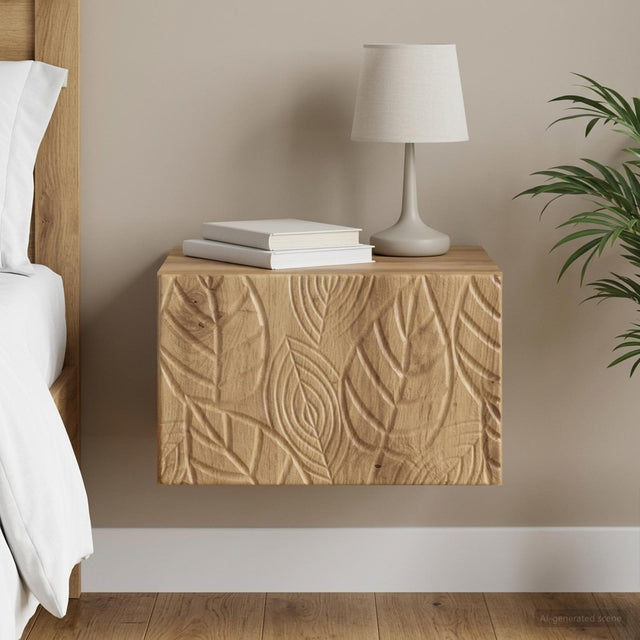 Vidaxl wandmontage zijtafel artisanaal eiken 34,5 x 33 x 20 cm