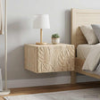 Vidaxl wandbeugel bedkast 2 st sonoma eiken 49 x 34,5 x 20 cm