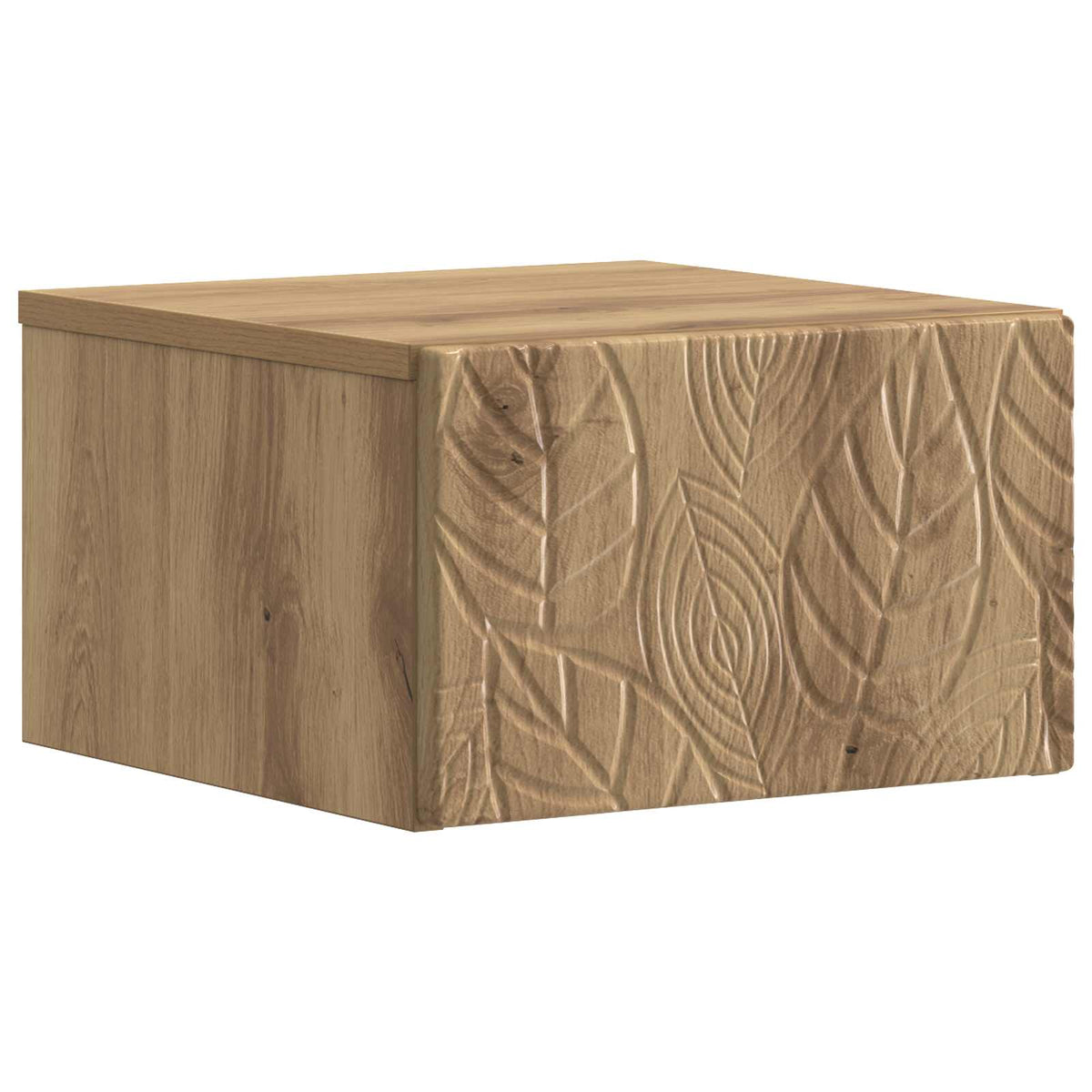 Vidaxl wandbeugel bedkast artisanaal eiken 49 x 34,5 x 20 cm