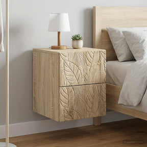 Vidaxl wandbeugel bedkast 2 st sonoma eiken 34,5 x 33 x 40 cm