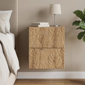 Vidaxl wandbeugel bedkast artisanaal eiken 34,5 x 33 x 40 cm