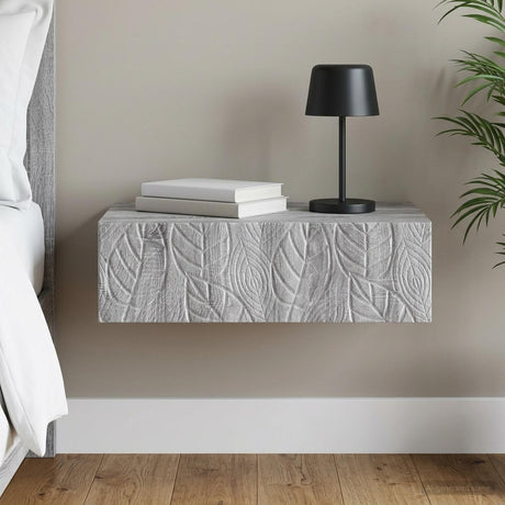 Vidaxl wandmontage zijtafel 59 x 34,5 x 17 cm bewerkt hout