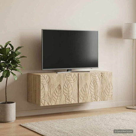 Vidaxl wandbeugel tv-kast 59,5 x 41 x 30 cm sonoma eiken bewerkt hout
