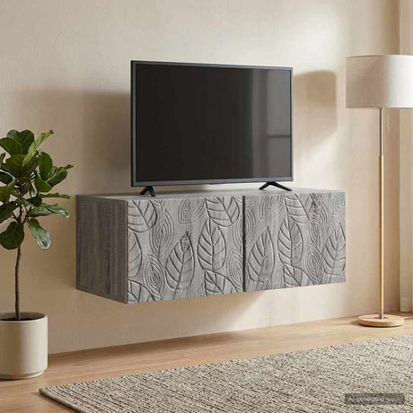 Vidaxl wandbeugel tv-kast 59,5 x 41 x 30 cm grijs sonoma bewerkt hout
