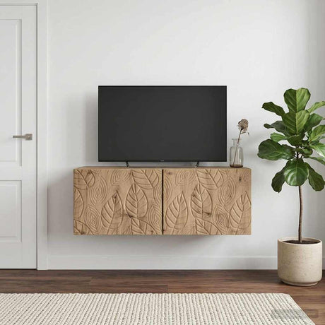Vidaxl wandbeugel tv-kast 59,5 x 41 x 30 cm artisanaal eiken