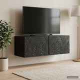 Vidaxl wandbeugel tv-kast 78,5 x 41 x 30 cm zwart bewerkt hout