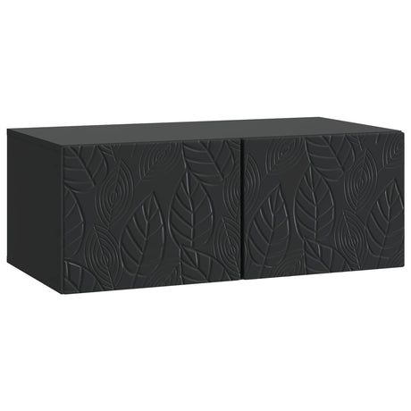Vidaxl wandbeugel tv-kast 78,5 x 41 x 30 cm zwart bewerkt hout