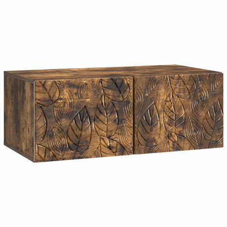 Vidaxl wandbeugel tv-kast 78,5 x 41 x 30 cm gerookt eiken bewerkt hout