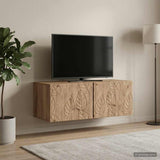 Vidaxl wandbeugel tv-kast 78,5 x 31 cm artisanaal eiken bewerkt hout