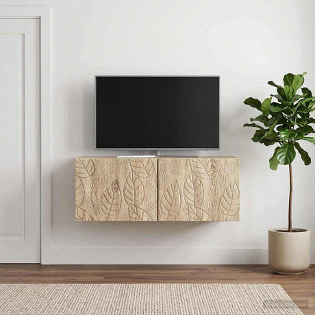 Vidaxl wandbeugel tv-kast 98 x 31 cm sonoma eiken bewerkt hout