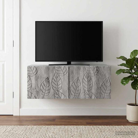 Vidaxl wandbeugel tv-kast 98 x 31 cm grijs sonoma bewerkt hout