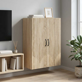 Vidaxl wandkast 66 x 34,5 x 90 cm bewerkt hout sonoma eiken