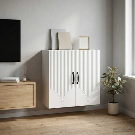 Vidaxl wandkast wit 59 x 31 x 60 cm bewerkt hout