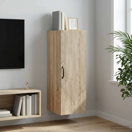Vidaxl wandkast 33 x 34,5 x 90 cm bewerkt hout sonoma eiken