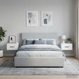 Vidaxl wandbeugel bedkast 2 st hoogglans wit 34,5 x 33 x 20 cm