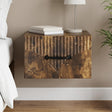 Vidaxl wandbeugel bedkast gerookt eiken 34,5 x 33 x 20 cm bewerkt hout