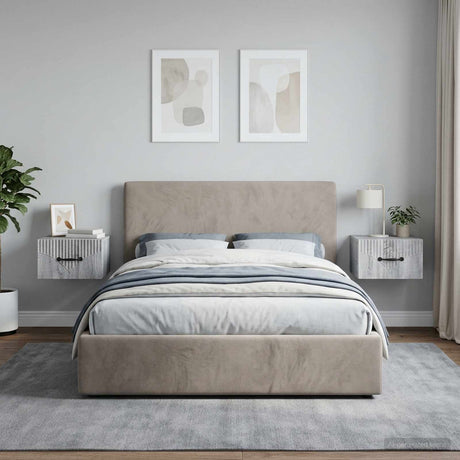 Vidaxl wandbeugel bedkast 2 st grijs sonoma 34,5 x 33 x 20 cm