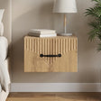 Vidaxl wandbeugel bedkast artisanaal eiken 34,5 x 33 x 20 cm