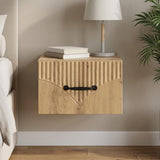Vidaxl wandbeugel bedkast artisanaal eiken 34,5 x 33 x 20 cm