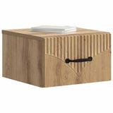Vidaxl wandbeugel bedkast artisanaal eiken 34,5 x 33 x 20 cm
