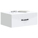 Vidaxl wandbeugel bedkast 2 st wit 49 x 34,5 x 20 cm bewerkt hout