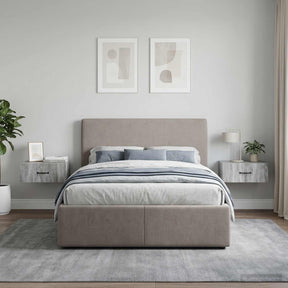 Vidaxl wandbeugel bedkast 2 st grijs sonoma 49 x 34,5 x 20 cm