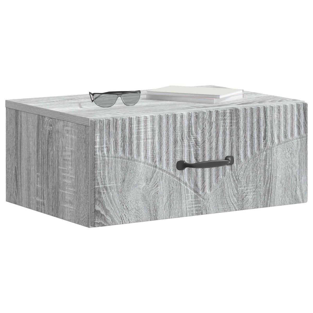 Vidaxl wandbeugel bedkast 2 st grijs sonoma 49 x 34,5 x 20 cm
