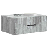 Vidaxl wandbeugel bedkast 2 st grijs sonoma 49 x 34,5 x 20 cm