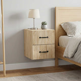 Vidaxl wandbeugel bedkast 2 st sonoma eiken 34,5 x 33 x 40 cm