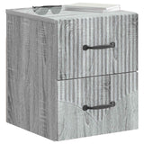 Vidaxl wandbeugel bedkast grijs sonoma 34,5 x 33 x 40 cm bewerkt hout