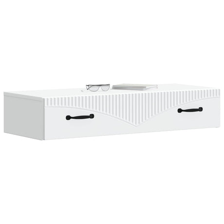 Vidaxl wandmontage zijtafel wit 87,5 x 34,5 x 17 cm bewerkt hout