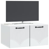 Vidaxl wandbeugel tv-kast wit 59,5 x 41 x 30 cm bewerkt hout