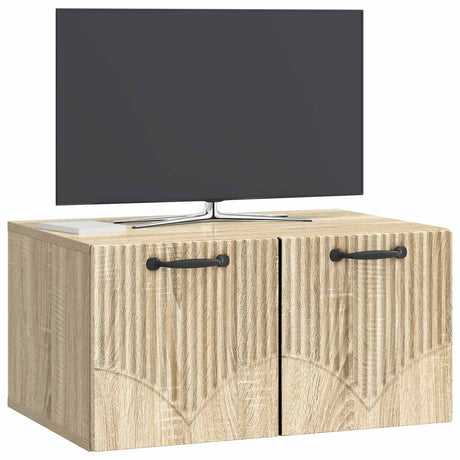 Vidaxl wandbeugel tv-kast sonoma eiken 59,5 x 41 x 30 cm bewerkt hout