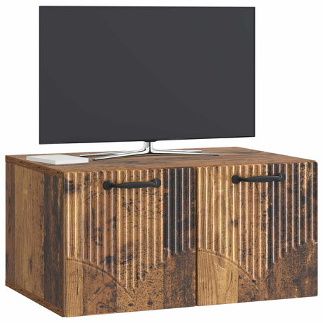 Vidaxl wandbeugel tv-kast oud hout 59,5 x 41 x 30 cm bewerkt hout