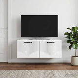 Vidaxl wandbeugel tv-kast wit 78,5 x 41 x 30 cm bewerkt hout