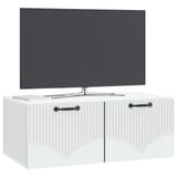 Vidaxl wandbeugel tv-kast wit 78,5 x 41 x 30 cm bewerkt hout