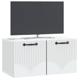 Vidaxl wandbeugel tv-kast wit 59,5 x 31 x 30 cm bewerkt hout