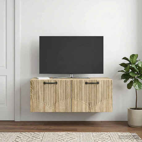 Vidaxl wandbeugel tv-kast sonoma eiken 78,5 x 31 x 30 cm bewerkt hout