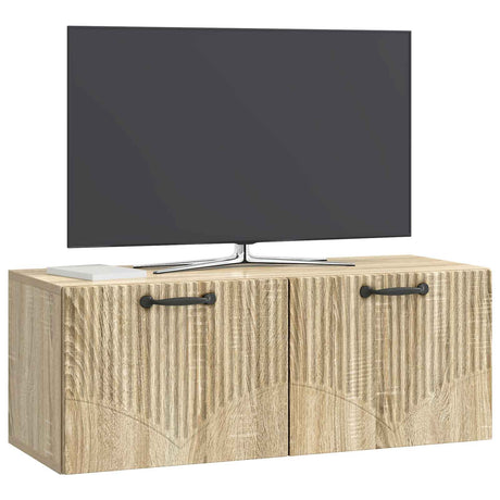 Vidaxl wandbeugel tv-kast sonoma eiken 78,5 x 31 x 30 cm bewerkt hout