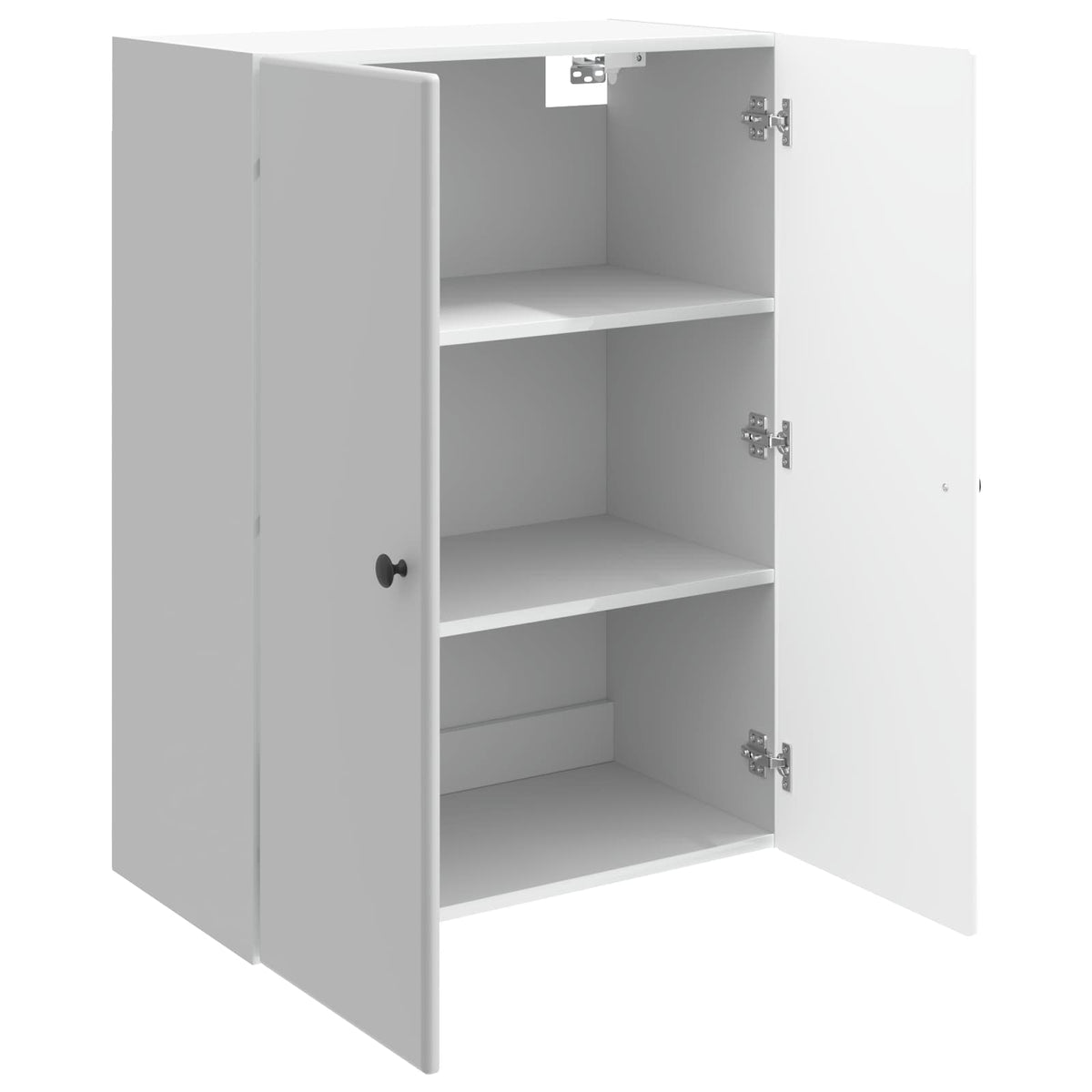 Vidaxl wandkast 66 x 34,5 x 90 cm bewerkt hout hoogglans wit